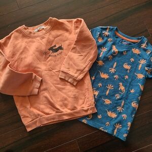 H&M Orange and Blue Sweatshirts & Hoodies